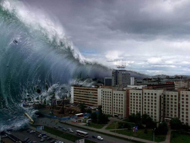 what causes a mega tsunami